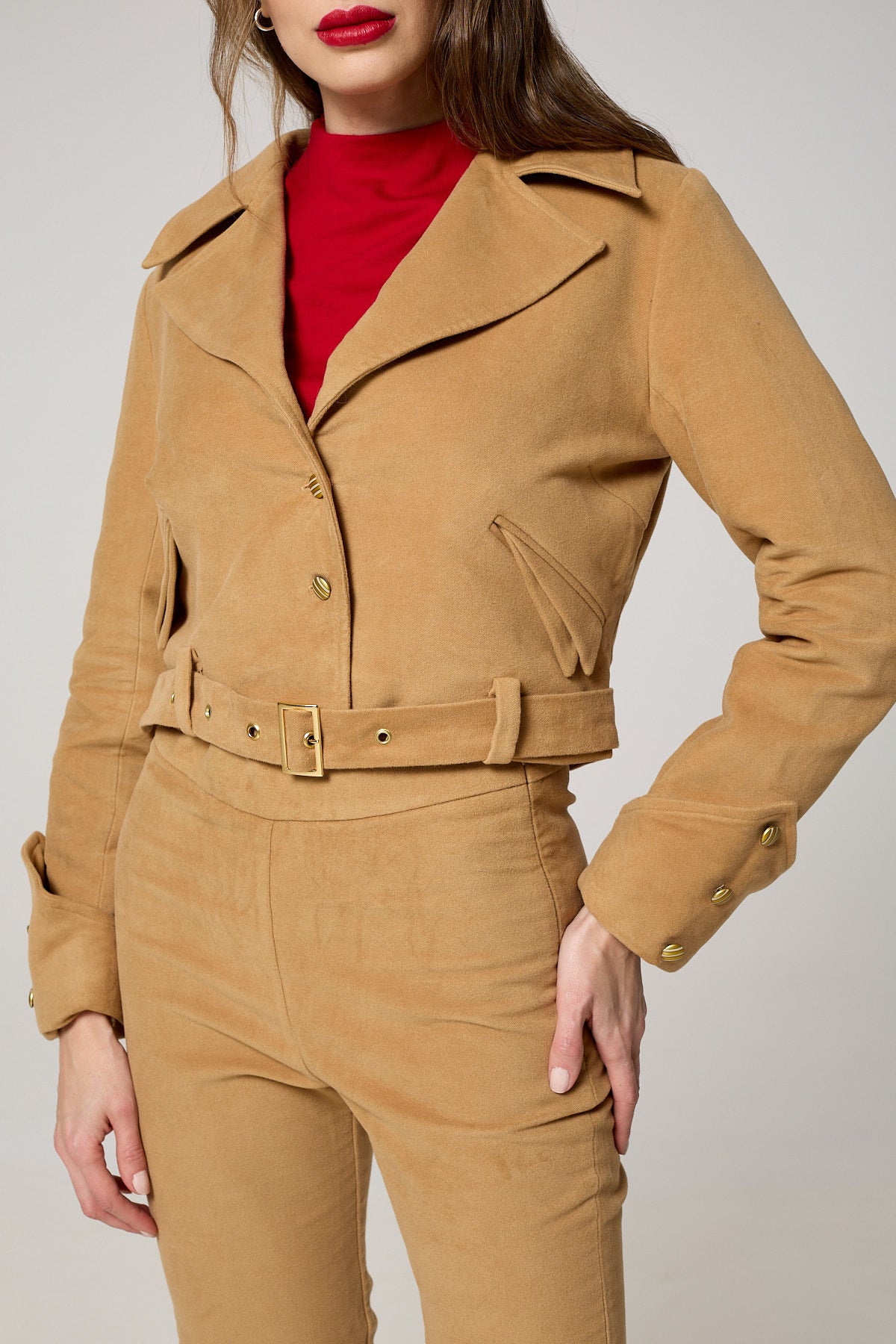 Effortlessly Elegant Classic Moleskin Jacket