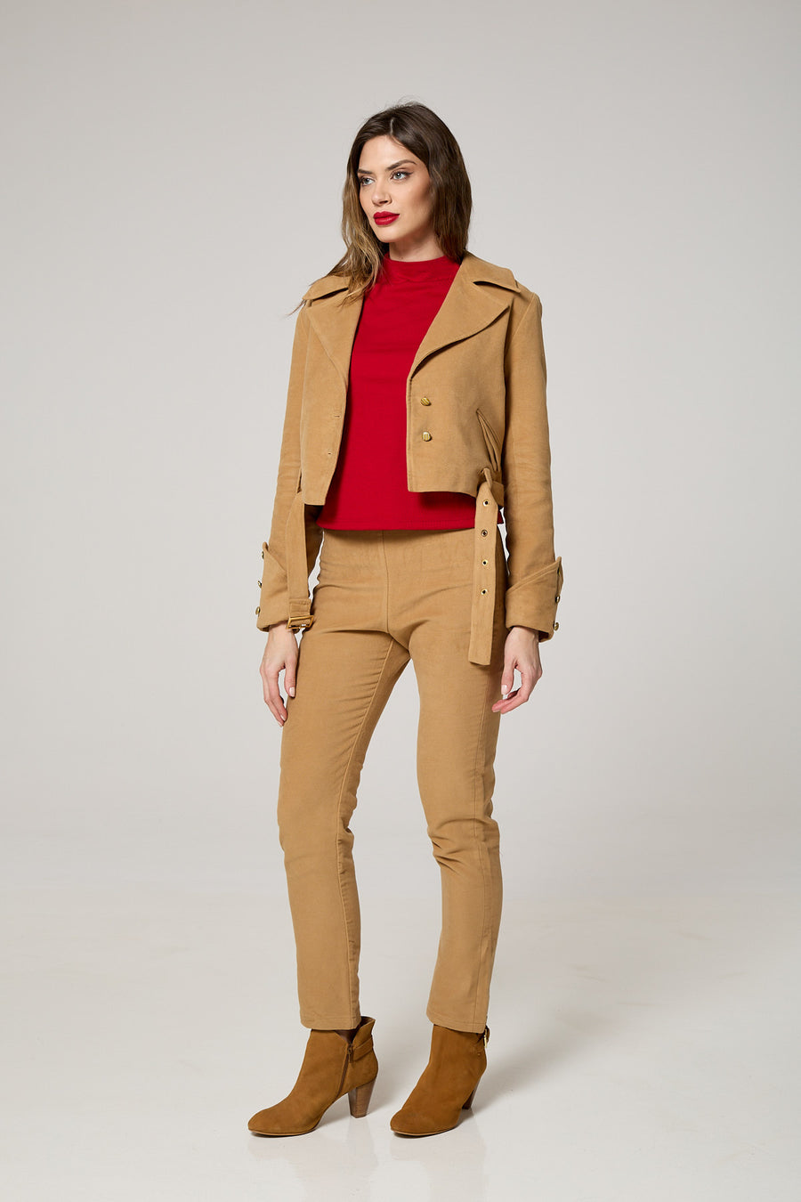 Effortlessly Elegant Classic Moleskin Jacket