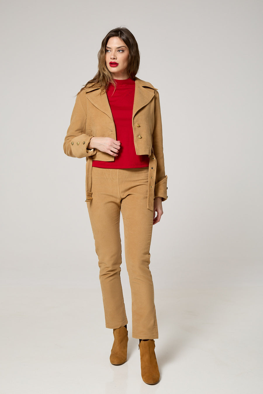Effortlessly Elegant Classic Moleskin Jacket